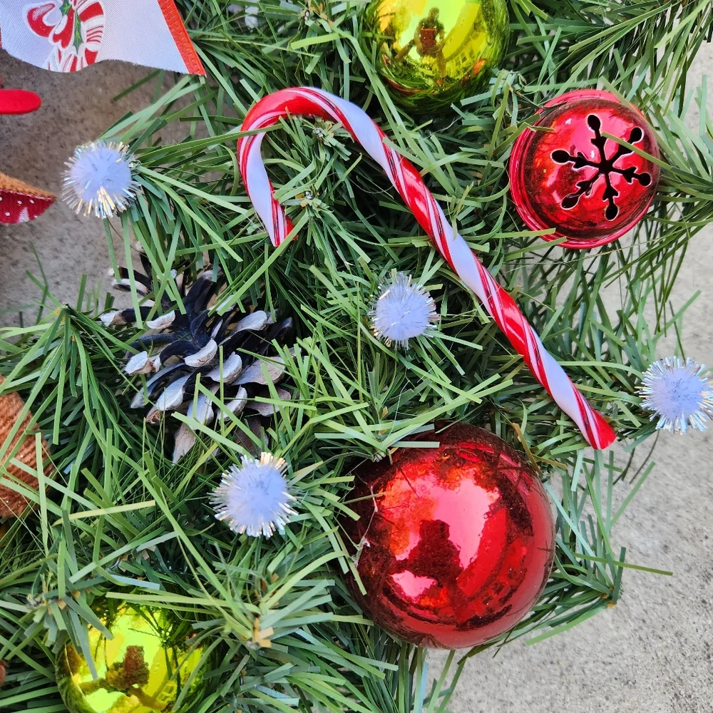 Merry Moose Christmas Wreath